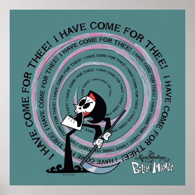 Grem Äventyr av Billy & Mandy - Reaper Poster (Framsidan)