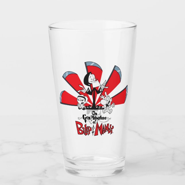 Grem Äventyr av Billy & Mandy Scythes Art Glaskopp (Framsida)