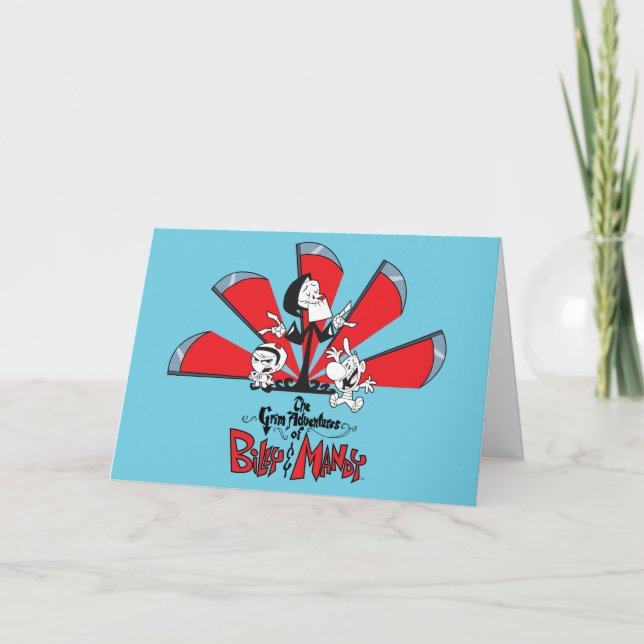 Grem Äventyr av Billy & Mandy Scythes Art Kort (Framsida)