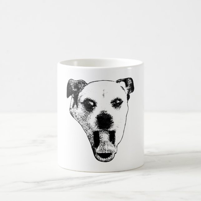 Gremlin Valp i Black & White Kaffemugg (Center)
