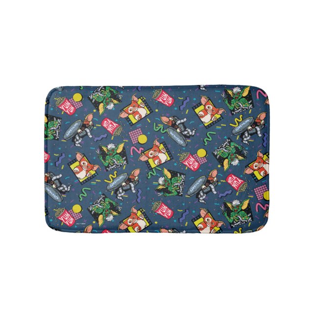 Gremlins™ 80-tals Retrowave Mönster Badrumsmatta (Framsidan)