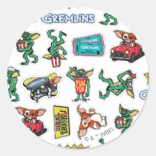 Gremlins™ Klistermärke Roligt Mönster