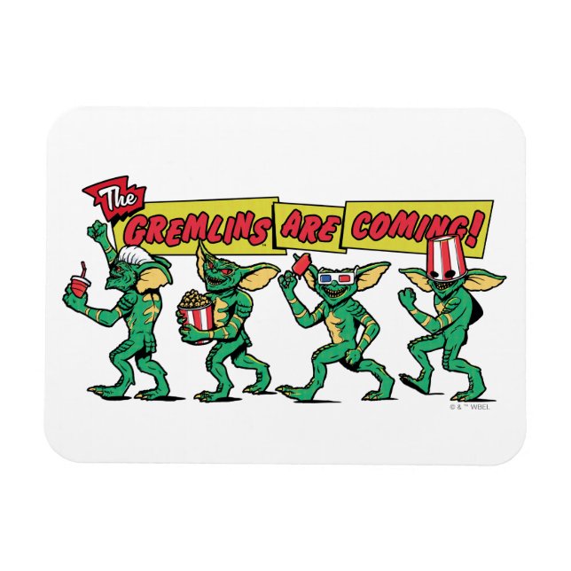 Gremlins™ kommer! magnet (Horisontell)