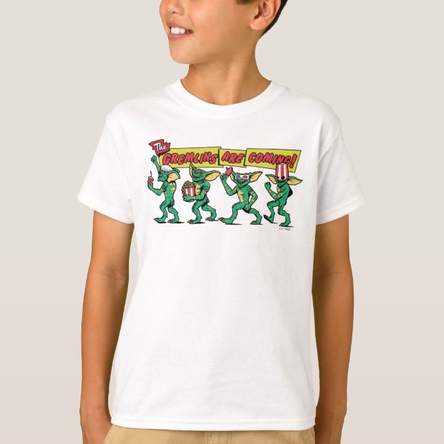 Gremlins™ kommer! t shirt (Framsida)
