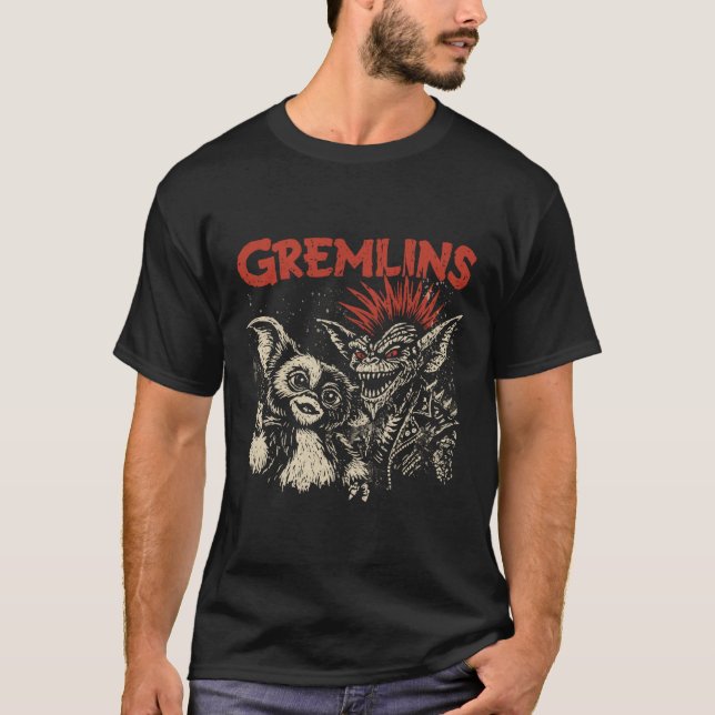 Gremlins Punk Style T Shirt (Framsida)