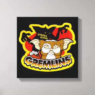 Gremlins Rand Skrämmande Gizmo Canvastryck