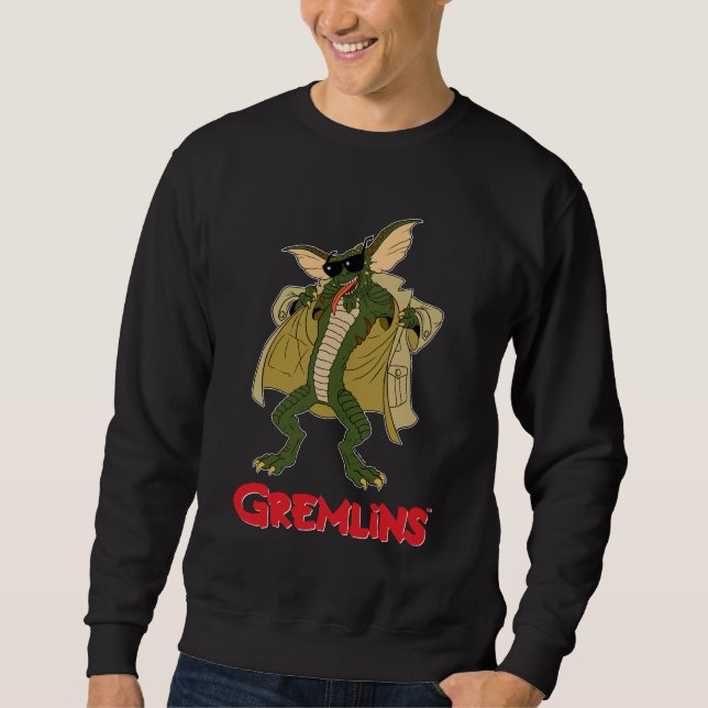 Gremlins | Rand Trench Jackar Flash Lång Ärmad Tröja (Framsida)