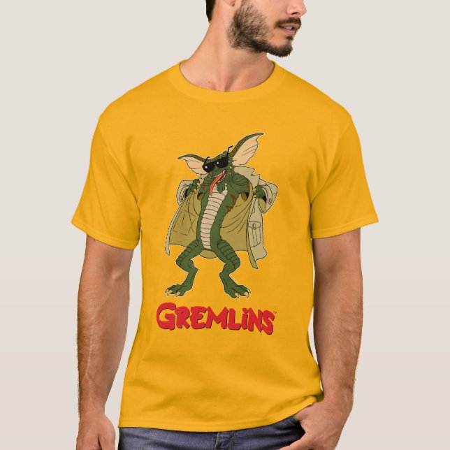 Gremlins | Rand Trench Jackar Flash T Shirt (Framsida)