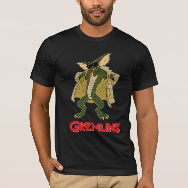 Gremlins | Rand Trench Jackar Flash T Shirt (Framsida)