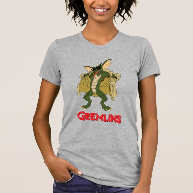 Gremlins | Rand Trench Jackar Flash T Shirt (Framsida)