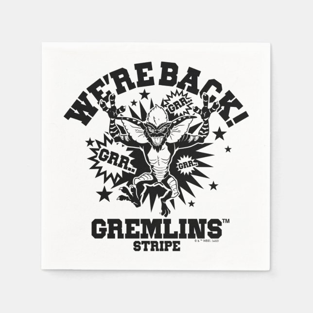 Gremlins | Rand Vi är tillbaka Pappersservett (Framsidan)