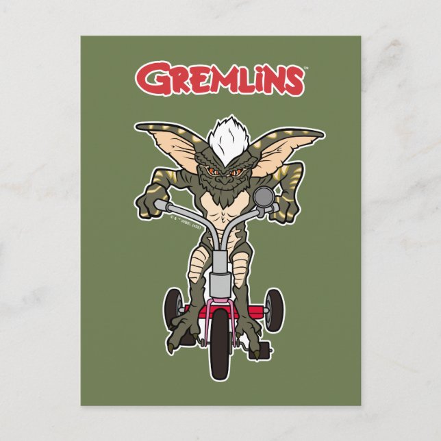 Gremlins | Stripe Riding Tricycle Vykort (Framsida)