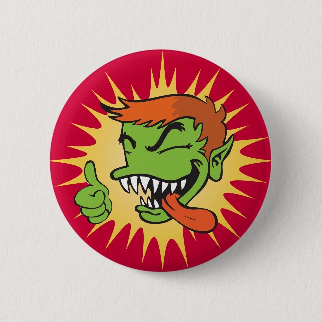 Gremmie knäppas - rött knapp (Framsida)