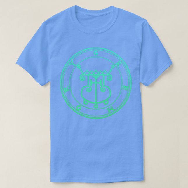 Gremory Sigil Procures Kärlek Grönt Gradient T Shirt (Design framsida)