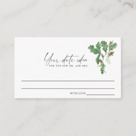 Gren-akorrar - Datumkvällstankar \ Datum burk Tilläggskort