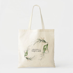 Gren botaniska eukalyptus Modern Greenery Leafy Tygkasse