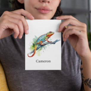 Gren i Färg: Chameleon Art, anpassningsbar Vykort