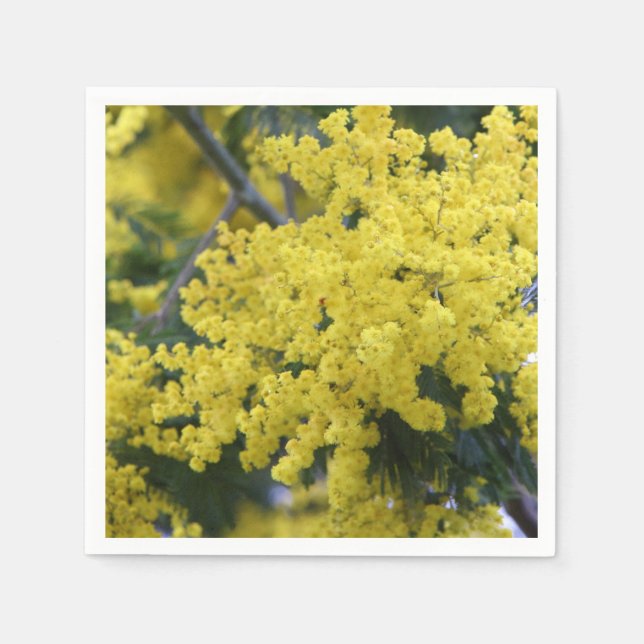 Gren i Mimosa Pappersservett (Framsidan)