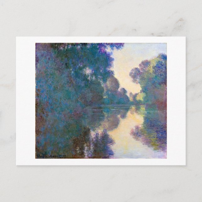 Gren i Seine nära Giverny, Monet Vykort (Framsida)