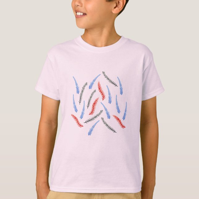 Gren Kids' Ringer T-Shirt (Framsida)