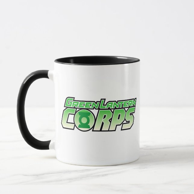 Gren Lantern Corps Logotyp 2 Mugg (Vänster)