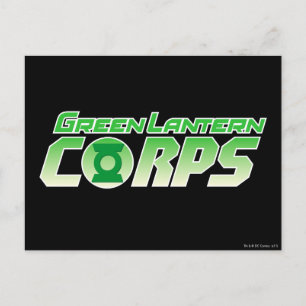 Gren Lantern Corps Logotyp 2 Vykort