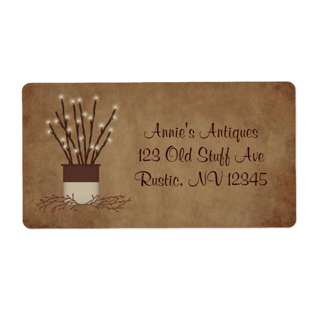 Gren Ljus-etikett Fraktsedel (Framsidan)