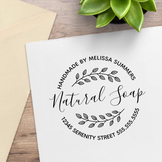 Gren Löv utandningsluft Natursoap Stämpel (Skapare uppladdad)