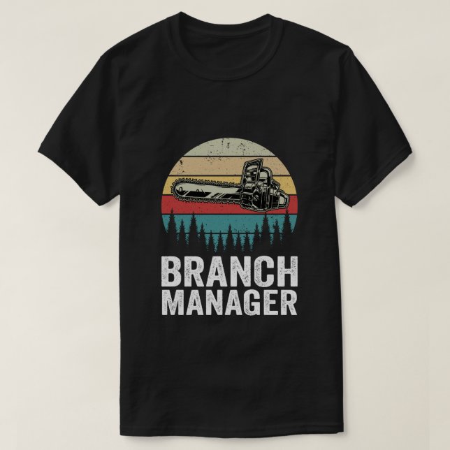 Gren Manager - Arborist Träd Surgeon Lumberjack T Shirt (Design framsida)