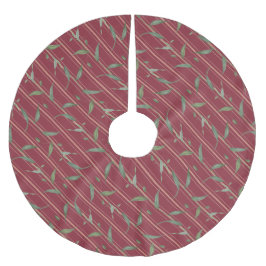 Gren med blad julgransmatta borstad polyester