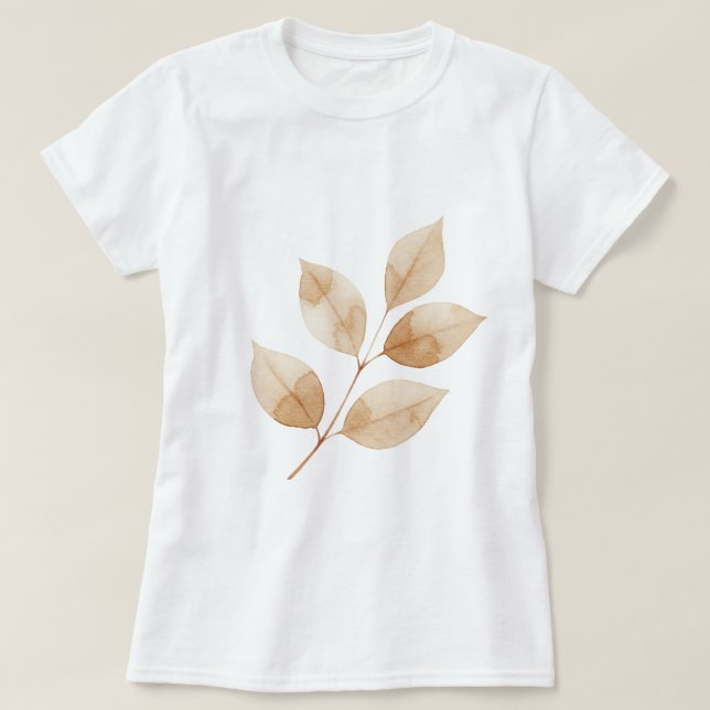 Gren med blad t shirt (Design framsida)