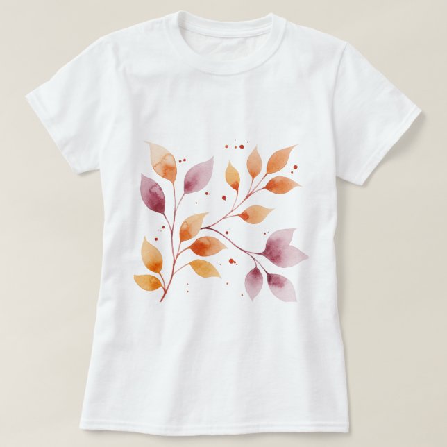 Gren med blad t shirt (Design framsida)