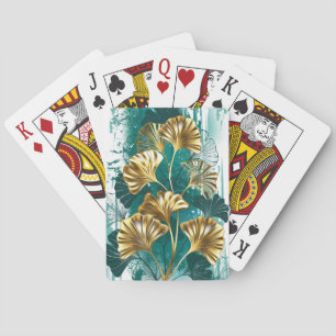 Gren med Golden Löv Ginko Biloba Casinokort
