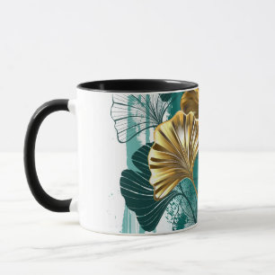 Gren med Golden Löv Ginko Biloba Mugg