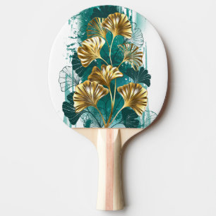 Gren med Golden Löv Ginko Biloba Pingisracket