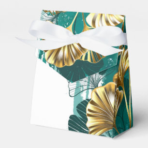 Gren med Golden Löv Ginko Biloba Presentaskar