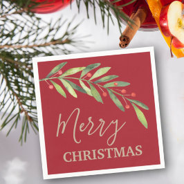 Gren och Berries God jul Red Pappersservett