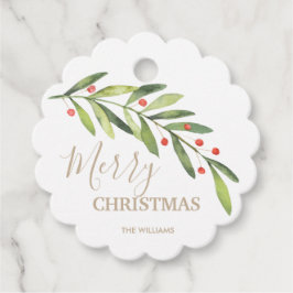 Gren och Berries Helgdag Gåvor Etiketter