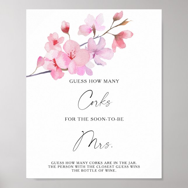 Gren Sakura - Gissa hur många korkar Poster (Framsidan)