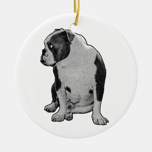 Gren Smil, Subtil Struktur Julgransprydnad Keramik (Framsidan)