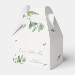 Gren-tack-ditt Modern Tuscany Olive Löv-kort Presentaskar