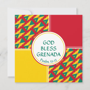 GRENADA Anpassningsbar Birthday Hälsning Julkort