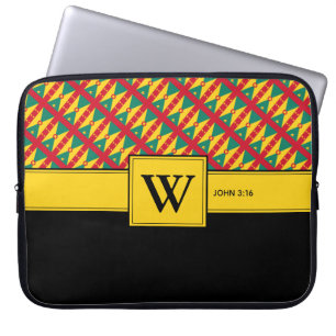 GRENADA Anpassningsbar Monogram Christian Laptop Fodral