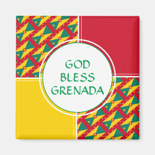 GRENADA Anpassningsbar Patriotic VÄLSIGNA DIG Frid Magnet