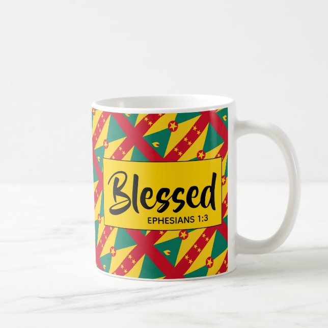 GRENADA Blsed Ephesian Christian Scripture Kaffemugg (Höger)