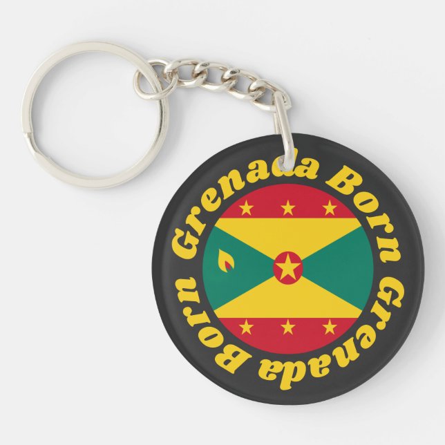 Grenada Born | Grenadian Flagga Gult Typography (Framsidan)