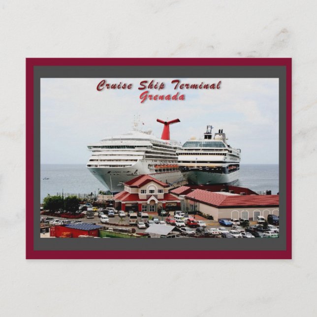 Grenada Cruise Frakt Terminal Vykort (Framsida)