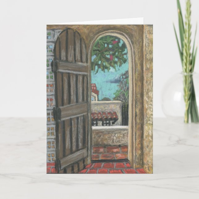 Grenada Doorway Helgdag Card Kort (Framsida)
