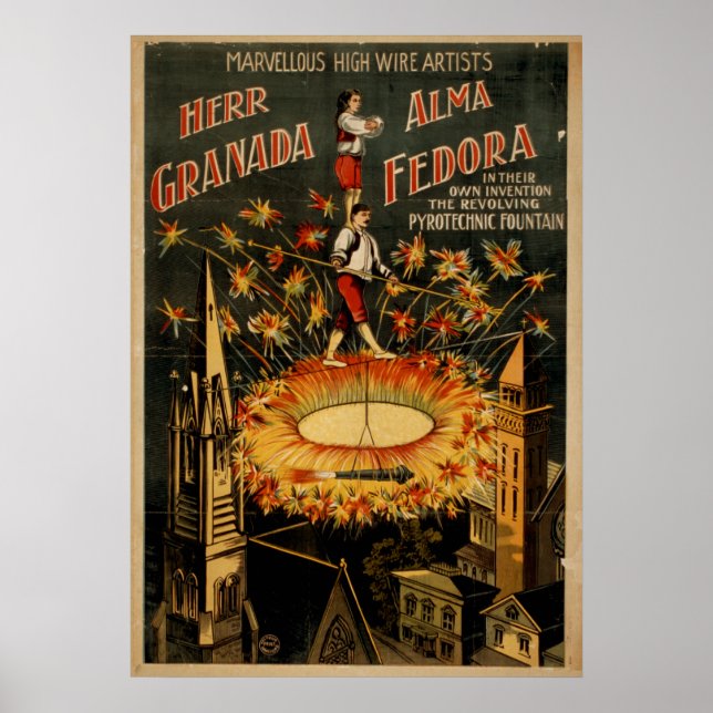 GRENADA FEDORA High Wire Act VAUDEVILLE Poster (Framsidan)