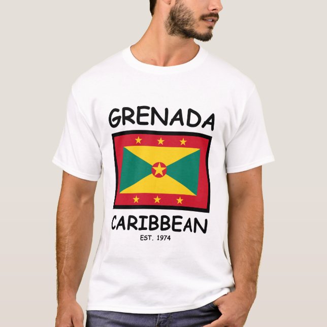 Grenada flag t shirt (Framsida)